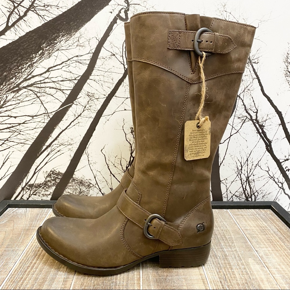 Born Brown Heeled Boots